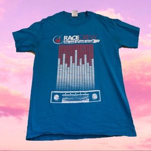 bogo 50% off ✰ blue rock n roll marathon tshirt
